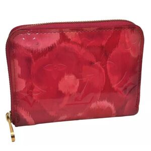 ♥️Louis Vuitton Pink Floral Vernis Ikat Flower Zippy Coin Purse/Wallet| PRELOVED